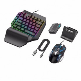 Kit Gamer Celular Teclado Y Mouse Bluetooh 4 En 1 Soporte MIX SE Android