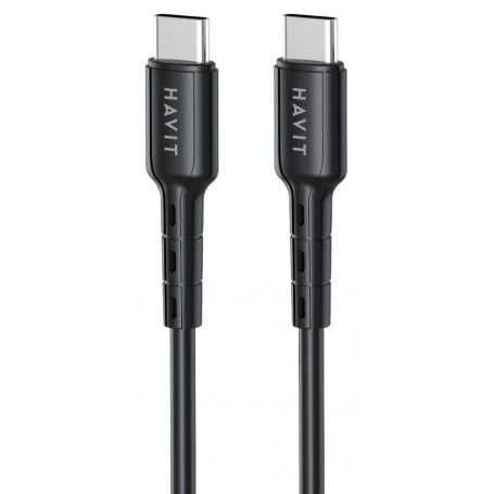 Cable De Carga Y Datos USB-C Tipo-C Type-C A USB-C 1mt Havit CB6235