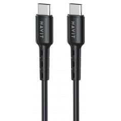 Cable De Carga Y Datos USB-C Tipo-C Type-C A USB-C 1mt Havit CB6235