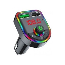 Reproductor Modulador Transmisor Retroiluminado Bluetooth FM 12V Para Auto Havit FM811BT