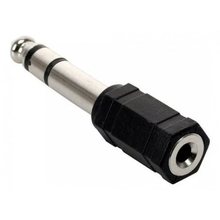 Adaptador Plug Jack 6.5mm Macho Stereo A 3.5mm Mini Plug NS-ADST63