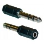 Adaptador Plug Jack 6.5mm Macho Stereo A 3.5mm Mini Plug NS-ADST63