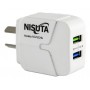 Cargador De Celular Carga Rapida 2 Puertos USB Nisuta NS-FU524U