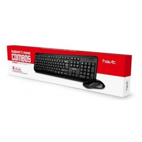 Combo Teclado Y Mouse Con Cable Havit KB272CM