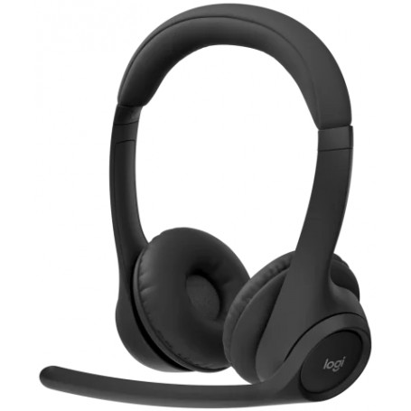 Auricular Inalambrico De Vincha Para PC Con Microfono Oficina Logitech Zone 300 Negro