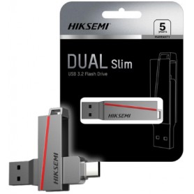 Pen Drive Hiksemi 64gb E307C Dual Slim Usb 3.0 USB Type-C Tipo-C USB-C