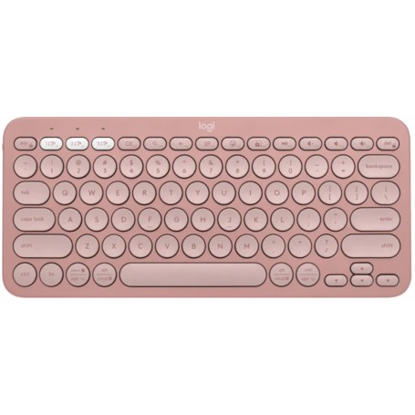 Teclado Bluetooth Logitech K380s Multidispositivos Android iOS Rosa 920-011785