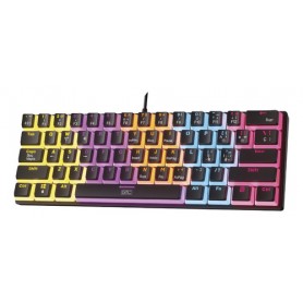 Teclado Gamer Mecánico Pc Rising Frost Starlight Retroiluminado Gtc Switch Red KGG-013