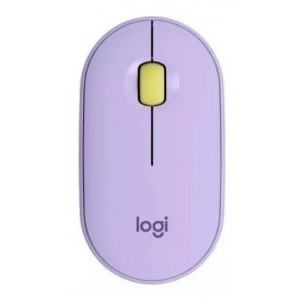 Mouse Inalambrico Logitech M350 Pebble Pc Mac Usb Bluetooth Lavanda