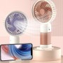 Mini Ventilador Portátil Recargable De Mano Soporte Celular