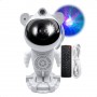 Velador Proyector Astronauta Con Parlante Bluetooth Blanco Con Base Control Remoto Luo LU-211