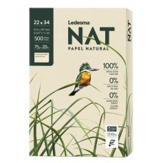 Resma A4 Ledesma NAT Papel Natural 75gr 500 Hojas