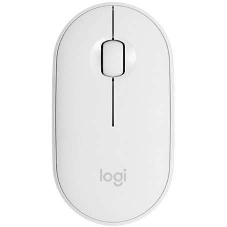 Mouse Inalambrico Logitech M350S Pebble Mouse 2 Pc Mac Usb Bluetooth Blanco