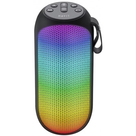 Parlante Portatil Bluetooth Havit SK808BT Tarjeta De Memoria Auxiliar Mini Plug 3.5mm 8W RGB