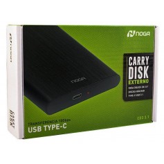 Carry Disk 2.5Mm Noga 3.1 10Gbps Velocidad Transferencia Type C (Ideal Ssd) Carcasa Metalica