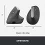 Mouse Inalambrico Logitech Ergonomico Vertical MX Vertical 910-005447 Bluetooth Pin Unifying Botones Personalizables