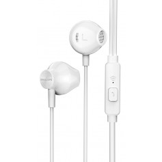 Auricular Philips In Ear Con Cable Blanco Taue101 Manos Libre