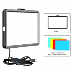 Panel Led Usb Con Filtros Para Fotografia 8'' Pulgadas