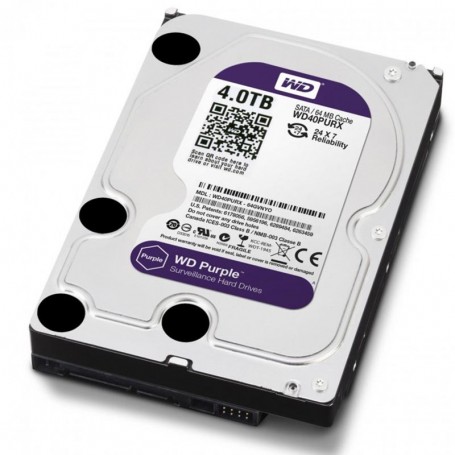 Disco Rigido 4TB WD Western Digital Purple Surveillance HDD Mecanico 7200RPM Sata III 3.5mm