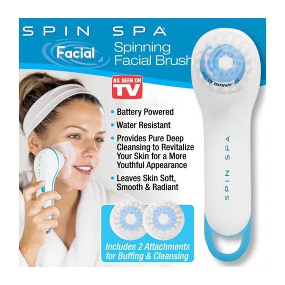 Cepillo Limpiador Facial Eléctrico Recargable Spin Brush