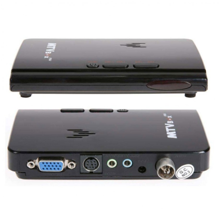 Sintonizador de TV externo LCD CRT, receptor de TV MTV Box AV a VGA,  sintonizador de TV 1080P, decodificador con Control remoto para Monitor de  ordenador HDTV