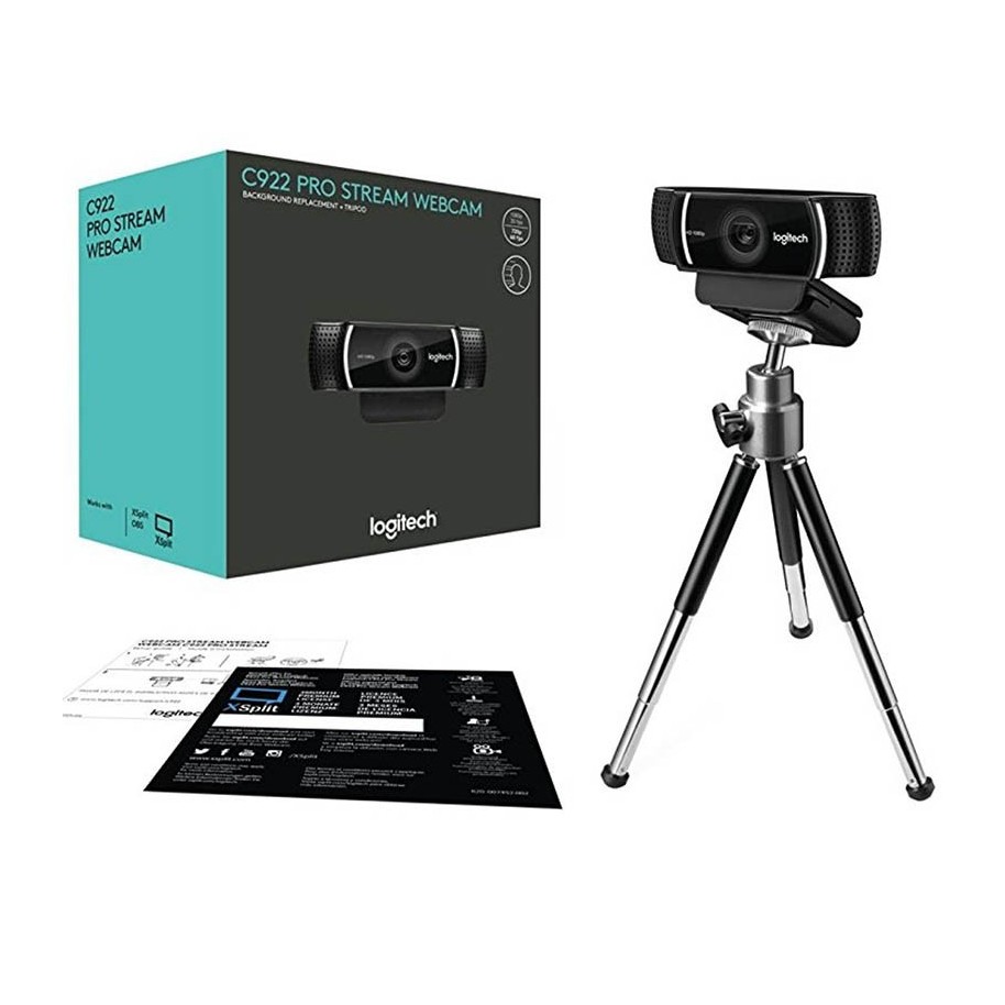 Camara Web Webcam Para Pc Full Hd 1080 Luz Led Tripode Noga Color